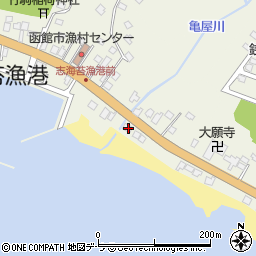 北海道函館市志海苔町192周辺の地図