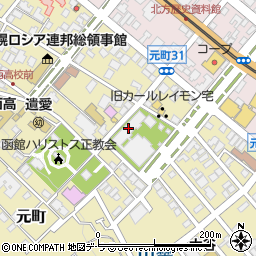 東本願寺函館別院周辺の地図