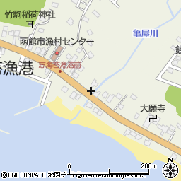 北海道函館市志海苔町279周辺の地図