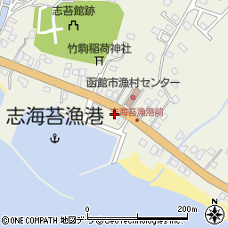 北海道函館市志海苔町166周辺の地図