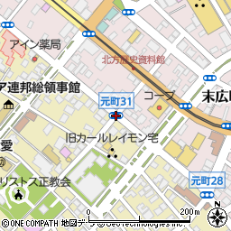 元町３１周辺の地図