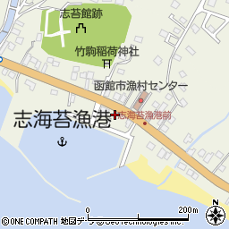 北海道函館市志海苔町164周辺の地図