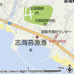 北海道函館市志海苔町153周辺の地図