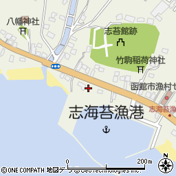 北海道函館市志海苔町132周辺の地図