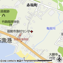 北海道函館市志海苔町459-2周辺の地図