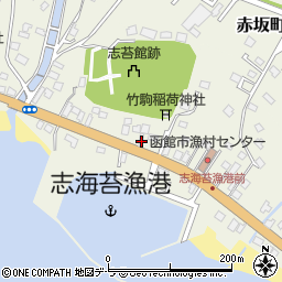 北海道函館市志海苔町261周辺の地図