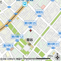北海道函館市東川町周辺の地図