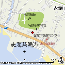 北海道函館市志海苔町261-2周辺の地図