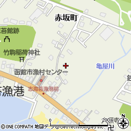 北海道函館市志海苔町459-3周辺の地図