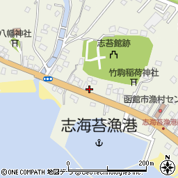 北海道函館市志海苔町254周辺の地図