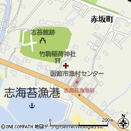 北海道函館市志海苔町447周辺の地図