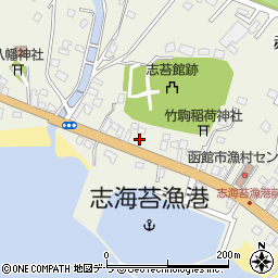 北海道函館市志海苔町255周辺の地図