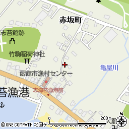 北海道函館市志海苔町459-1周辺の地図