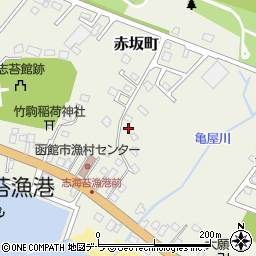 北海道函館市志海苔町459-5周辺の地図