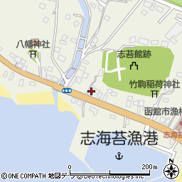 北海道函館市志海苔町250周辺の地図