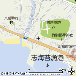 北海道函館市志海苔町251-2周辺の地図