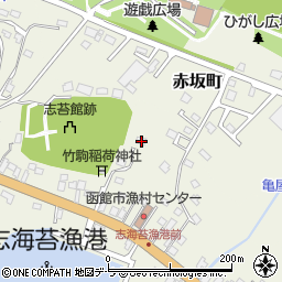 北海道函館市志海苔町444周辺の地図