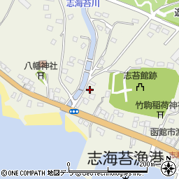 北海道函館市志海苔町421周辺の地図