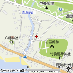 北海道函館市志海苔町416周辺の地図
