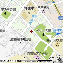 道営東坂団地周辺の地図