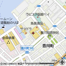 明治館函館オルゴール明治館周辺の地図