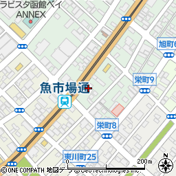 道南うみ街信用金庫函館中央営業部周辺の地図