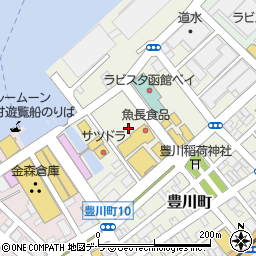 リパーク函館ファクトリー駐車場周辺の地図