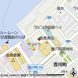 三井のリパーク函館ファクトリー周辺の地図