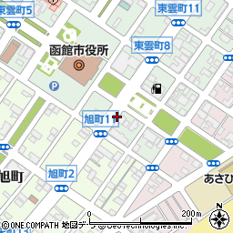 北海道函館市東雲町周辺の地図