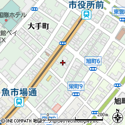 北海道函館市大手町13周辺の地図
