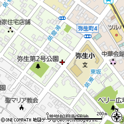 北海道函館市弥生町18-1周辺の地図