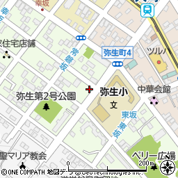 北海道函館市弥生町18-15周辺の地図