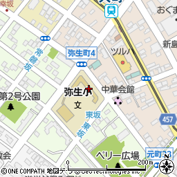 函館市立弥生小学校周辺の地図