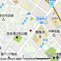 北海道函館市弥生町18-14周辺の地図