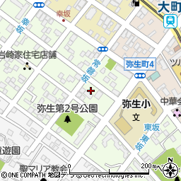 北海道函館市弥生町18-9周辺の地図