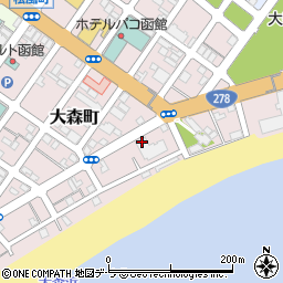 函館市役所　環境部環境総務課企画担当・温暖化対策担当周辺の地図