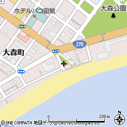 北海道函館市大森町22周辺の地図