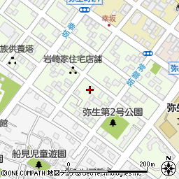北海道函館市弥生町周辺の地図