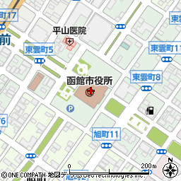 北海道銀行函館市役所 ＡＴＭ周辺の地図