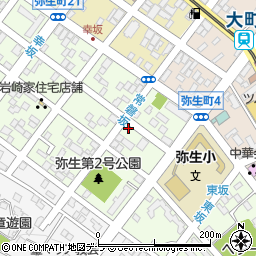 北海道函館市弥生町18-10周辺の地図