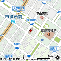 函館市消防本部　指導課・指導係周辺の地図