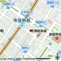韓国会館民団函館支部周辺の地図
