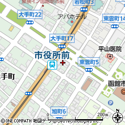北海道函館市大手町17周辺の地図