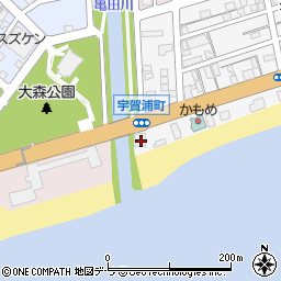 北海道函館市宇賀浦町1-1周辺の地図