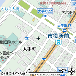 北海道函館市大手町6周辺の地図