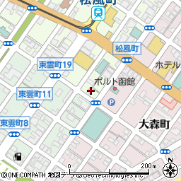 北海道函館市松風町1-2周辺の地図