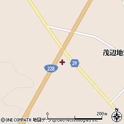 上磯厚沢部線周辺の地図