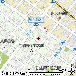 弥生町町会館周辺の地図