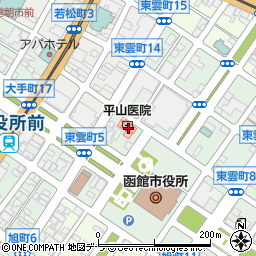 平山医院周辺の地図