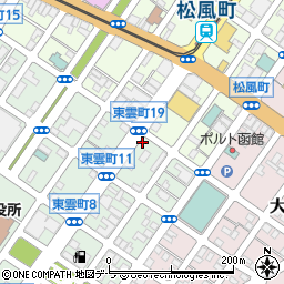 ファミリーマート函館東雲店周辺の地図